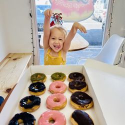 Island Glazed - Excited for tasty donuts, especially her fave guava flavor!