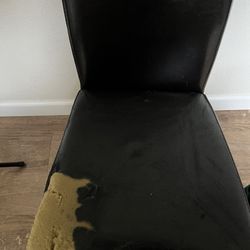 Leather dining room chair
