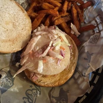 R&R BBQ - Pineapple Pulled Pork Sandwich - Barbeque Near Me - South Jordan, Utah R&R BBQ - Pineapple Pulled Pork Sandwich - Barbeque Near Me - South Jordan, Utah
