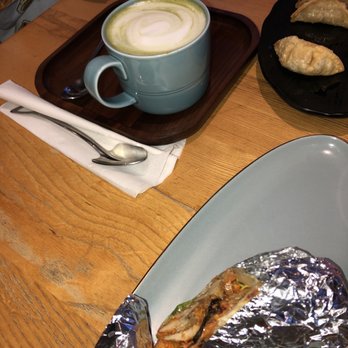 Petit Potato - Chicken wrap and hot mocha - Taiwanese Near Me - Toronto, Ontario