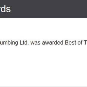 Pitter-Patter Plumbing - We were named the 2016 TrustedPros best plumber award!! - Plumbing Near Me