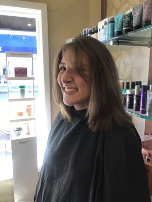 Woman’s Hair - As a graduate of Paul Mitchell Academy in Los Angeles, I bring my love and knowledge of hair design to a diverse clientele ranging from business executives to high school students and young children.
I continue to enhance my skills through ongoing training with Vidal Sassoon, Bumble & Bumble and Market One.
With close ties to the community, I also donate my time and skills to a number of local charities. Woman’s Hair - As a graduate of Paul Mitchell Academy in Los Angeles, I bring my love and knowledge of hair design to a diverse clientele ranging from business executives to high school students and young children.
I continue to enhance my skills through ongoing training with Vidal Sassoon, Bumble & Bumble and Market One.
With close ties to the community, I also donate my time and skills to a number of local charities.