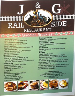 Menu photo 4 J&G Rail Side Restaurant Pawcatuck, CT