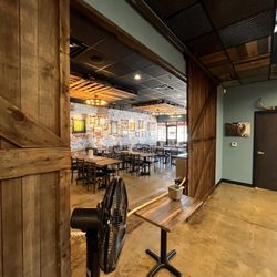 Sugarfire 55 - Inside. Dining area toward front of the store.