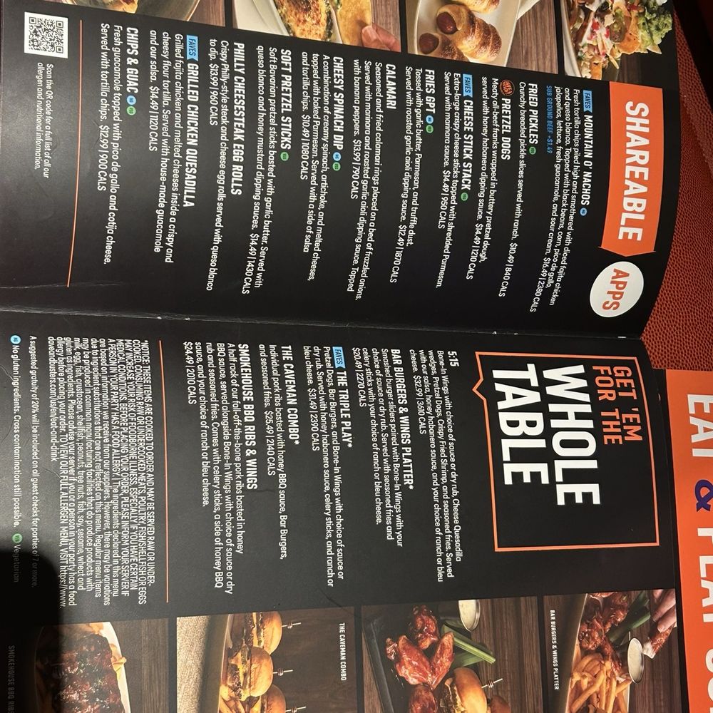 Dave & Buster's Las Vegas - Summerlin - Menu - Sports Bars Near Me - Las Vegas, Nevada