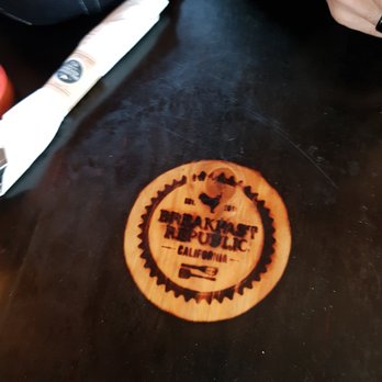 Breakfast Republic - Custom stamped tables! - Breakfast & Brunch Near Me - San Diego, California