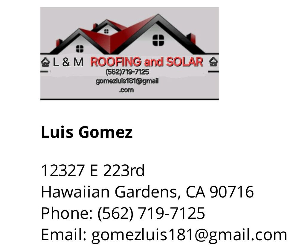 Slide of L & M Roofing & Solar