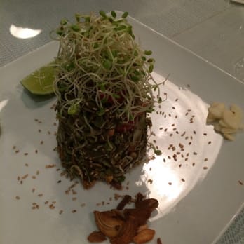 Dagon - Tea leaf salad: Over-salted star of the show! Should've adjusted lighting but this reflects sense of apathy for the whole meal. - Burmese Near Me - Honolulu, Hawaii Dagon - Tea leaf salad: Over-salted star of the show! Should've adjusted lighting but this reflects sense of apathy for the whole meal. - Burmese Near Me - Honolulu, Hawaii
