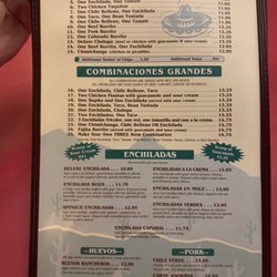 El Caporal Restaurant - Menu