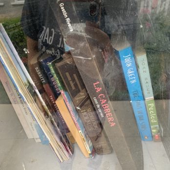 Little Free Library - Book titles inside - Community Book Box Near Me - Valley Village, California