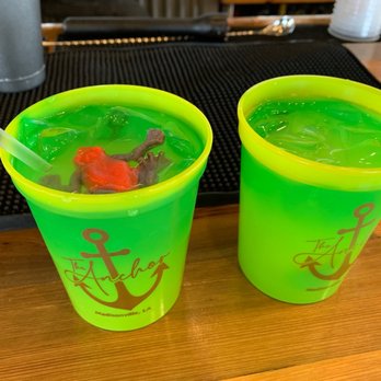The Anchor - Kids Gator-ade minus the grenadine. (Basically kids lemonade with a gummy frog in it. Served in a color changing cup) - Cocktail Bars Near Me - Madisonville, Louisiana The Anchor - Kids Gator-ade minus the grenadine. (Basically kids lemonade with a gummy frog in it. Served in a color changing cup) - Cocktail Bars Near Me - Madisonville, Louisiana