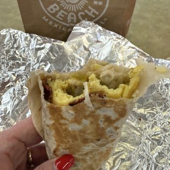 Burrito Beach - Custom egg burrito - Mexican Near Me - Chicago, Illinois Burrito Beach - Custom egg burrito - Mexican Near Me - Chicago, Illinois