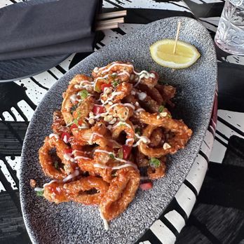 Giselle Miami - Calamari - Mediterranean Near Me - Miami, Florida Giselle Miami - Calamari - Mediterranean Near Me - Miami, Florida