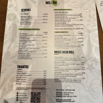 Dr Limon Ceviche - Menú - Desserts Near Me - Homestead, Florida