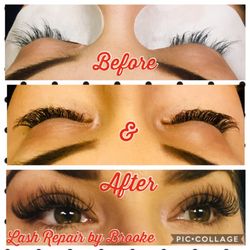 Plaza 131 Salon - Repaired eyelashes from a previous salon
