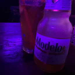 michelada w modelo. Cold and refreshing 3 first time here and music is on fire!