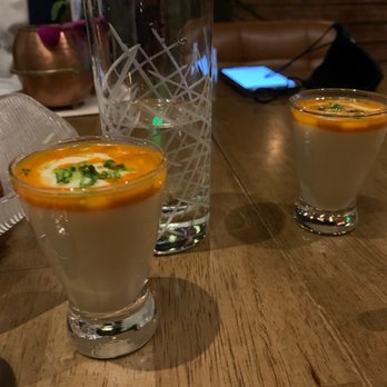 Seven Reasons - Cauliflower soup shooters - Latin American Near Me - Washington, DC, District of Columbia Seven Reasons - Cauliflower soup shooters - Latin American Near Me - Washington, DC, District of Columbia