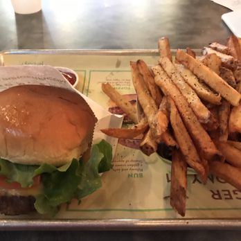 BurgerFi - Single BurgerFi Cheeseburger with Fries - Burgers Near Me - Pembroke Pines, Florida