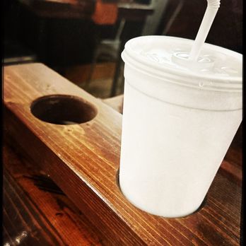 Johnny V's Smoke Shack - Built in cup holders (easily amused I know!) - Barbeque Near Me - Perry, Michigan