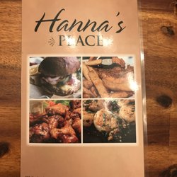Hanna's Place - Menu cover