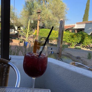 Pizzicata - Sangria on the patio! Beautiful day! - Pizza Near Me - Carefree, Arizona