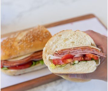 Food from DiBella's Subs