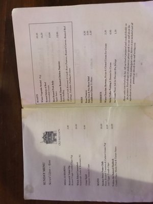 Menu photo 1 The Old Red Lion London, XGL Menu photo 1 The Old Red Lion London, XGL