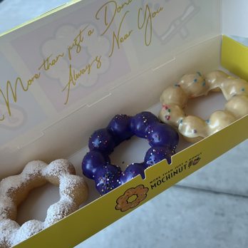 Mochinut - Ube sprinkles, funnel cake, confetti Our favorite was the Ube and funnel cake!!! So good - Donuts Near Me - Peoria, Arizona Mochinut - Ube sprinkles, funnel cake, confetti Our favorite was the Ube and funnel cake!!! So good - Donuts Near Me - Peoria, Arizona