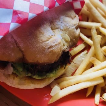 La Chimenea - a burger and french fries - Mexican Near Me - El Paso, Texas