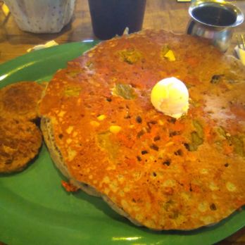 Hello Deli - Santa Fe cakes (blue corn pancake with green chili, cheese and pinon nuts) - Delis Near Me - Albuquerque, New Mexico