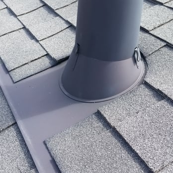 Hernandez Roofing - New plumbing flashing, painted in flat black. - Roofing Near Me Hernandez Roofing - New plumbing flashing, painted in flat black. - Roofing Near Me