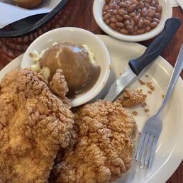 2 Fried Pork Chops