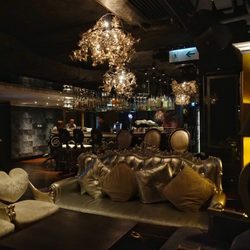Dada Bar + Lounge - The bar area and beautiful lights