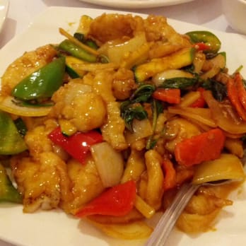 Sweet Mango - Basil fish fillet - pretty good. Would be better if crunchy - Burmese Near Me - San Jose, California Sweet Mango - Basil fish fillet - pretty good. Would be better if crunchy - Burmese Near Me - San Jose, California