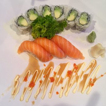 OMG Sushi - Salmon and avocado roll. - Sushi Bars Near Me - Newport News, Virginia OMG Sushi - Salmon and avocado roll. - Sushi Bars Near Me - Newport News, Virginia