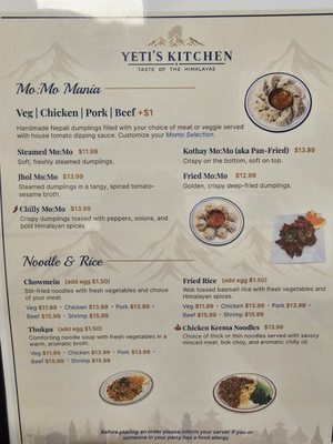 Menu photo 1 Yeti's Kitchen North Attleborough, MA Menu photo 1 Yeti's Kitchen North Attleborough, MA