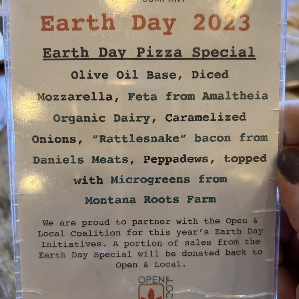 Sidewall Pizza - Earth Day 2023 Menu - Pizza Near Me - Bozeman, Montana Sidewall Pizza - Earth Day 2023 Menu - Pizza Near Me - Bozeman, Montana
