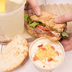Pin It Co Cafe - The half + half is a great deal and so yummy!