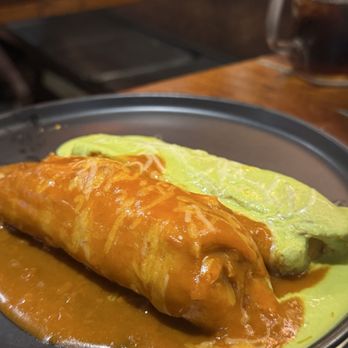 Amelias Mexican Kitchen - Beef tamales with red and green sauce - Mexican Near Me - Tucson, Arizona