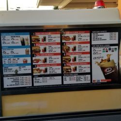 A&W Restaurant - Updated menu - menu and pricing for the reopen.