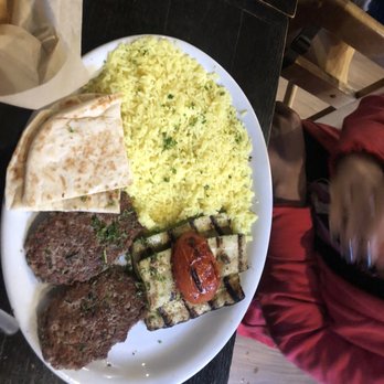 Troy Greek Cuisine - Impossible burger plate - Greek Near Me - Berkeley, California Troy Greek Cuisine - Impossible burger plate - Greek Near Me - Berkeley, California