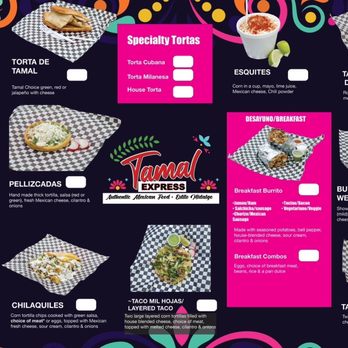 Tamal Express - the menu for tamal express - Food Trucks Near Me - Beaverton, Oregon Tamal Express - the menu for tamal express - Food Trucks Near Me - Beaverton, Oregon