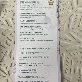 Hotel del Coronado, Curio Collection by Hilton - Tea menu - Coronado, CA