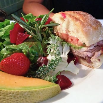 Julienne - 15.50: Half sandwich salad combo. (roasted lamb sandwich & roasted beet spinach salad) - New American Near Me - San Marino, California