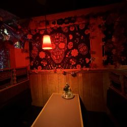 Taqueria Corona - Another one of the seating areas with the black and red loved it. It looks like it had one of my dreams in it.