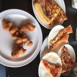 Moe's Restaurant - Any pizza you could dream of! Pepperoni, Porky Pig, Buffalo, Mac n Cheese, cinnamon roll bites!!