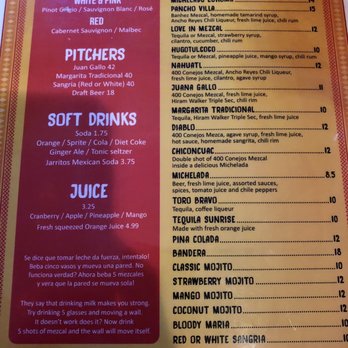 Mezcal - Drink Menu - Mexican Near Me - New Haven, Connecticut