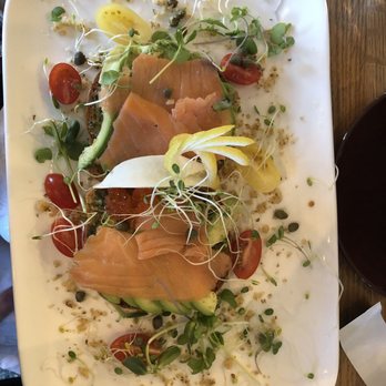 Evergreen Eatery & Cafe - Avocado toast with smoked salmon - Breakfast & Brunch Near Me - Boston, Massachusetts
