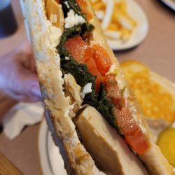 Sam's Diner - Chicken, spinach, feta, tomato "panini"