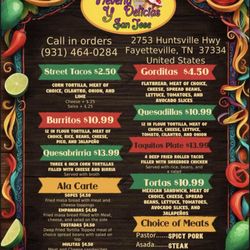 Neveria y Delicias san Jose - Menus items and descriptions